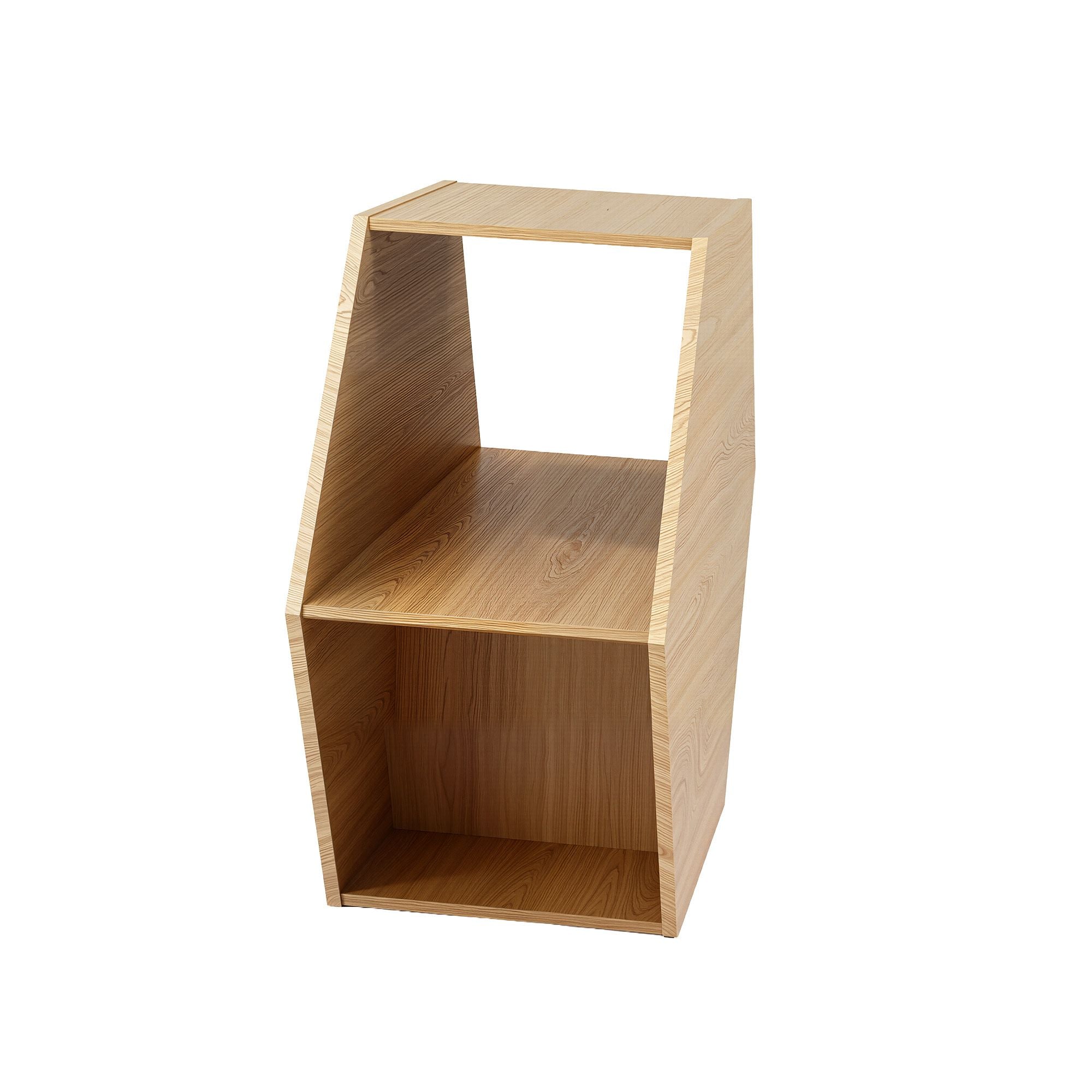 Artiss Hexagonal Coffee Table with Open Storage 2-Way Display Side Table Wood