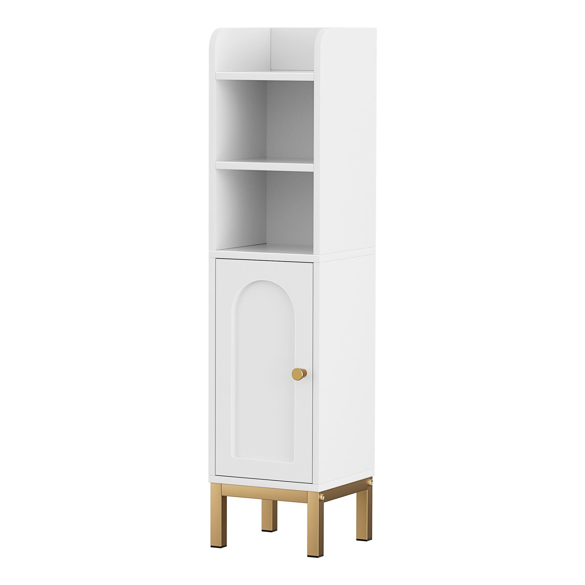 Artiss 2X Bathroom Storage Cabinet Door Corner Adjustable Shelf Organizer White