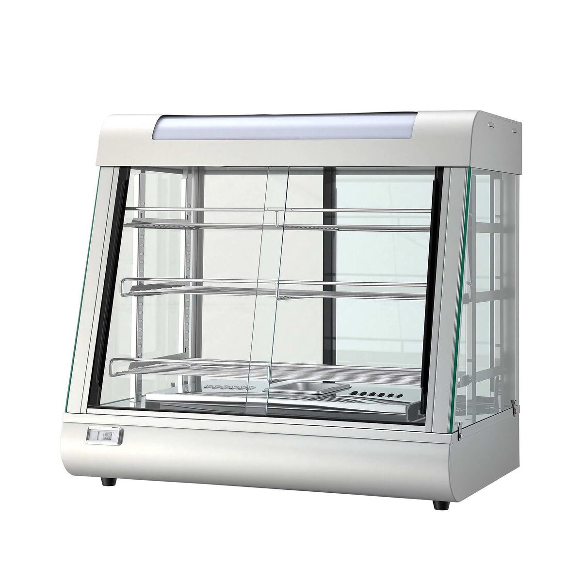 Devanti Commercial Food Warmer 1500W 3 Shelf Stainless Steel Thermostat