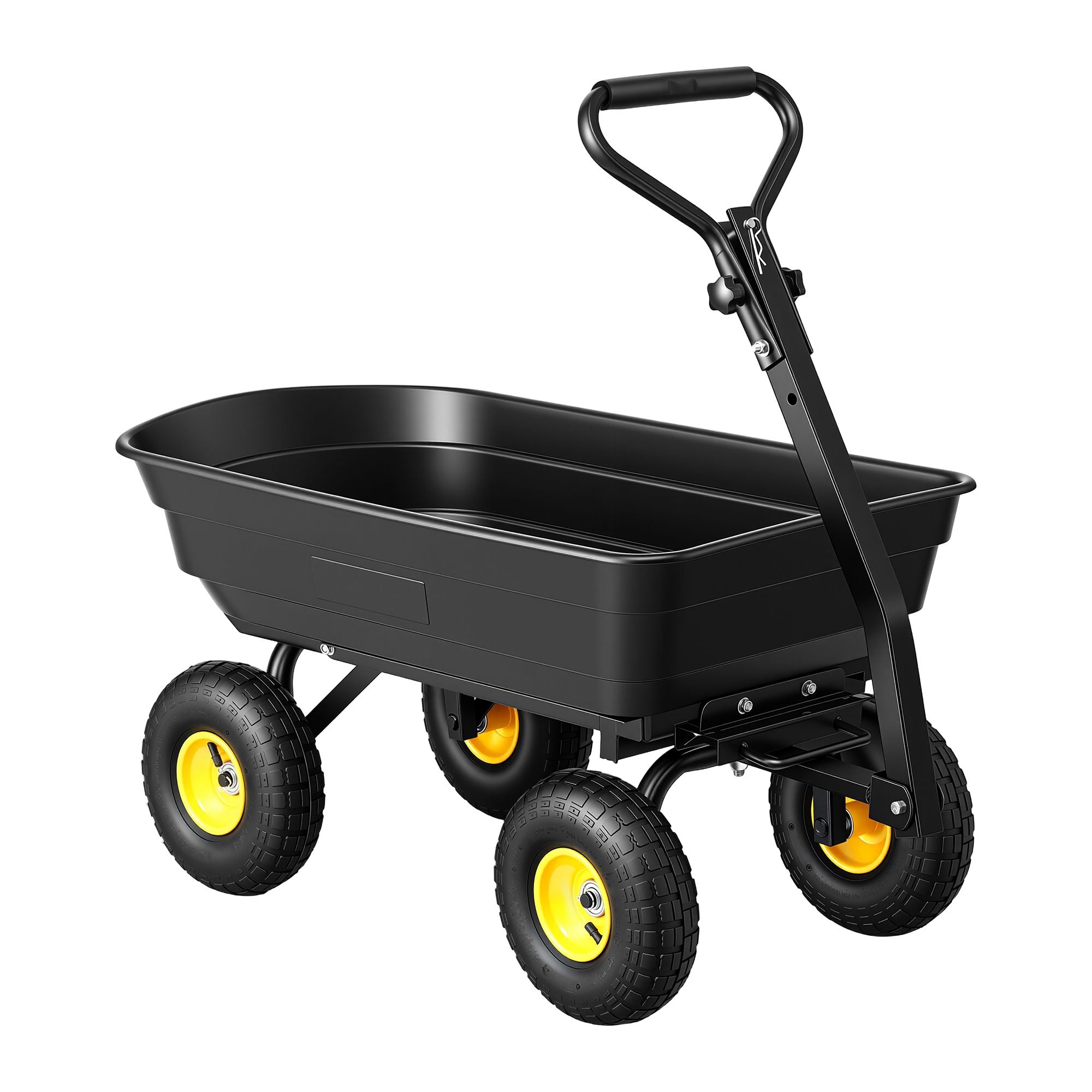 Gardeon Garden Cart Dump Utility Wagon 270kg 2in1 Tractor Trolley 110L Tyres