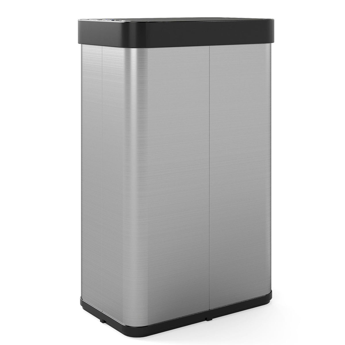 Infrared Motion Sensor Garbage Can Automatic Wing Lid Kitchen Bin Silver