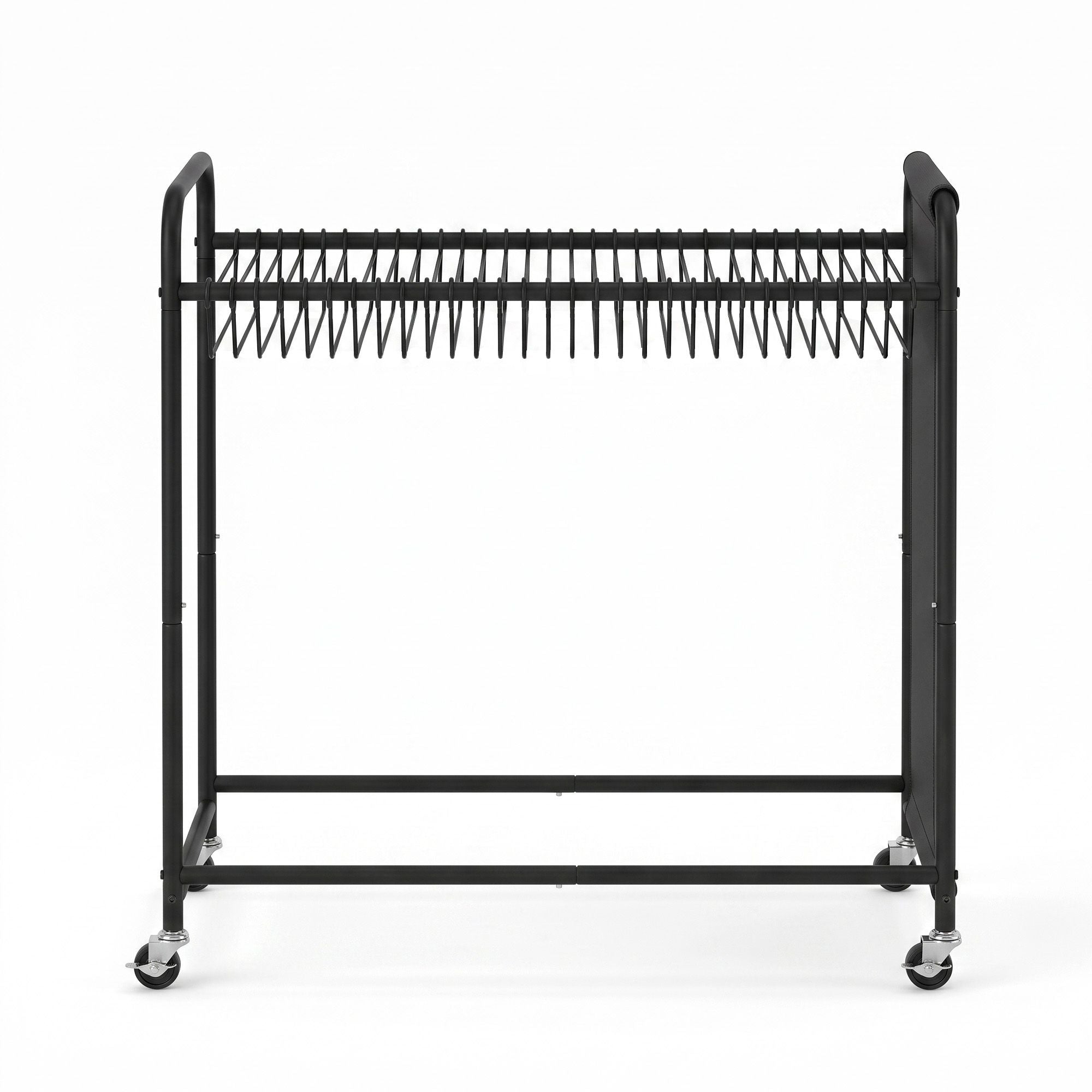 Artiss Pants Trolley Mobile Clothing Stand with 30 Hangers Storage Organizer Bag
