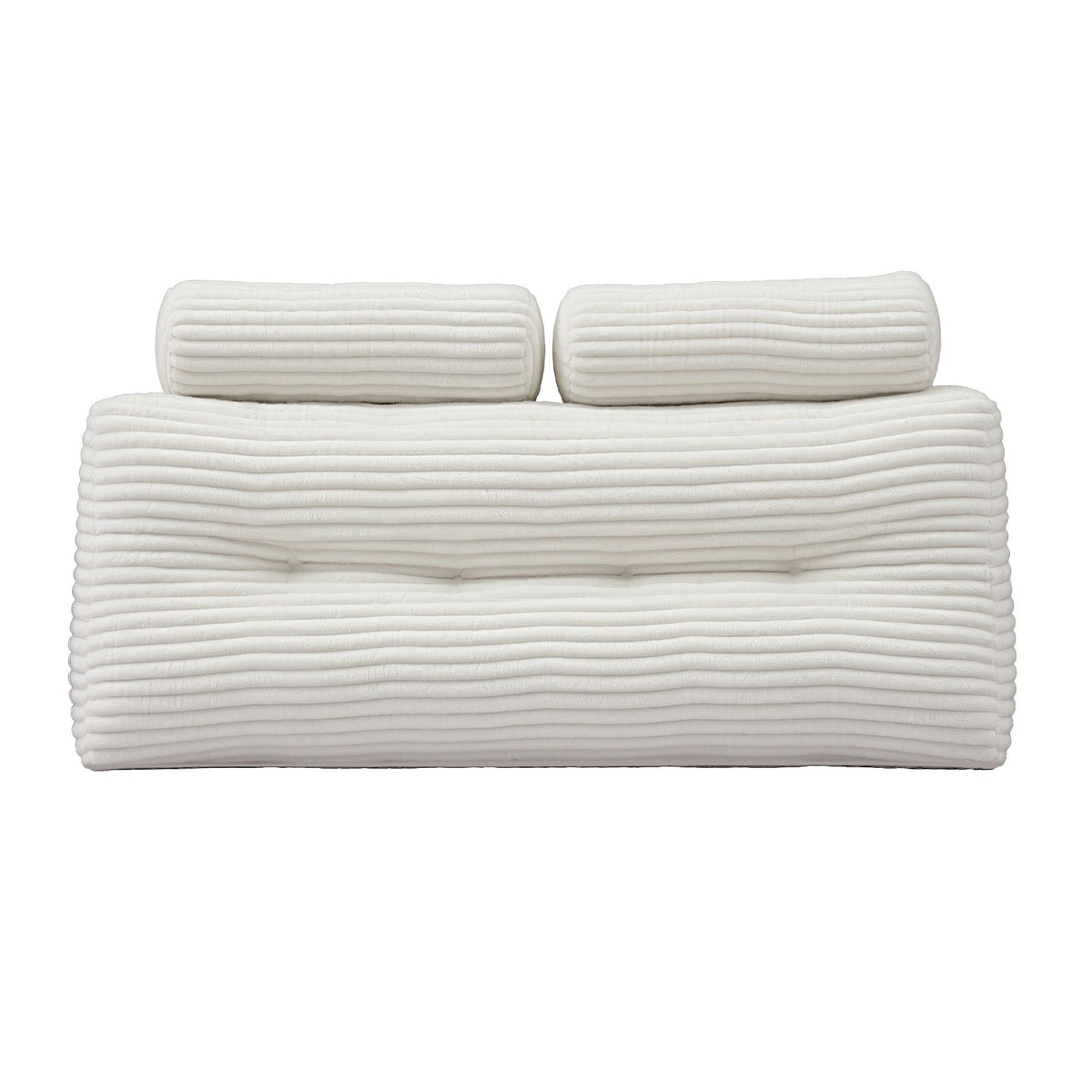 Giselle Wedge Pillow Headboard Non-Flattening Shredded Foam Double White