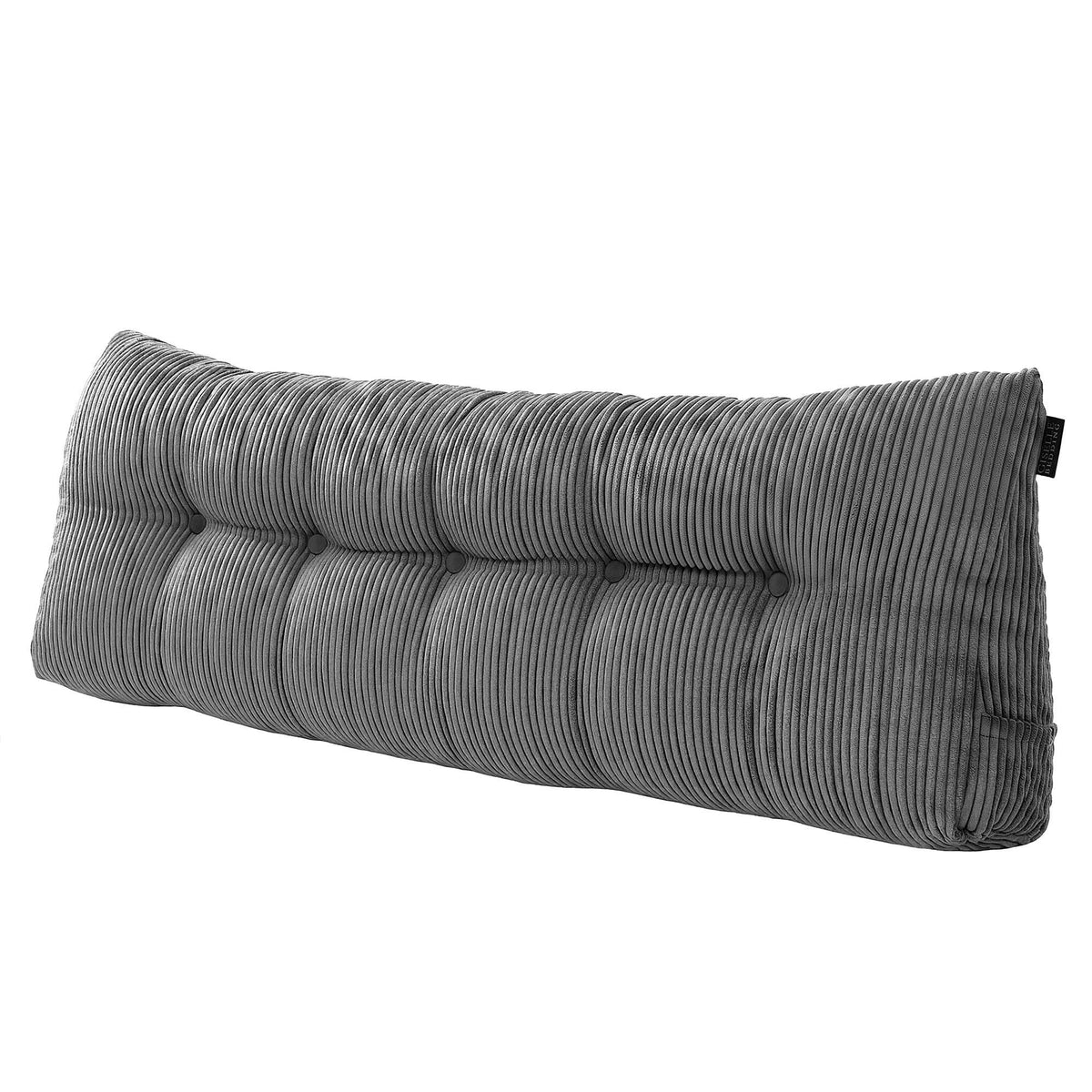 Giselle Headboard Pillow Reading Wedge Cushion Lumbar Support Queen Grey