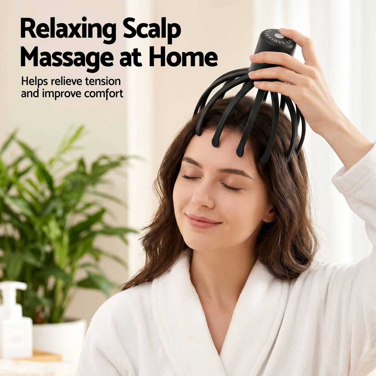 Livemor Head Massager Scalp Electric with 3 Modes and Head Scratcher for Relax