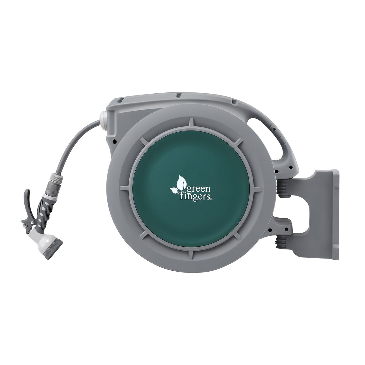 Green Fingers 20m Retractable Water Hose Reel Wall Mount 9-Pattern Nozzle