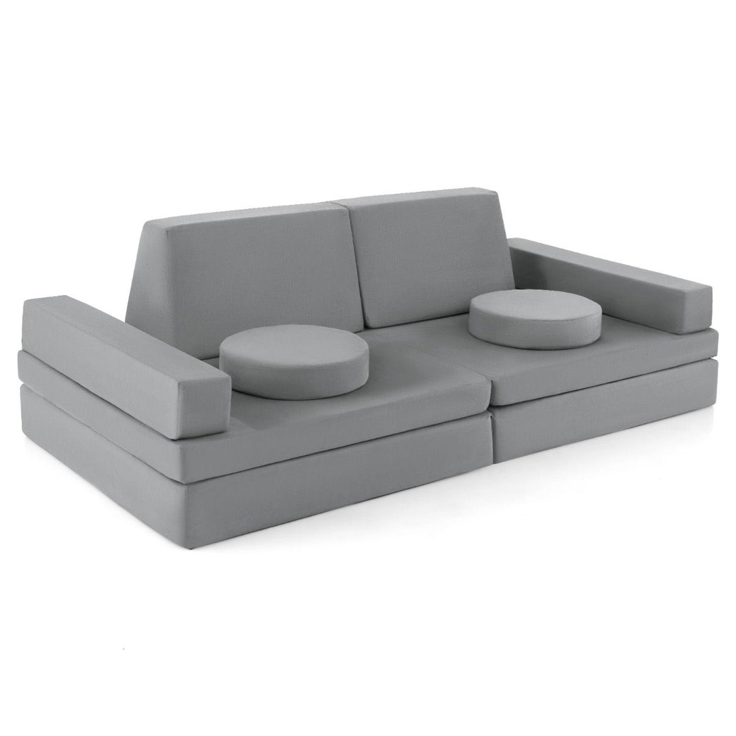 Kids Modular Convertible Foam Folding Sofa Portable Handle Play Furniture
