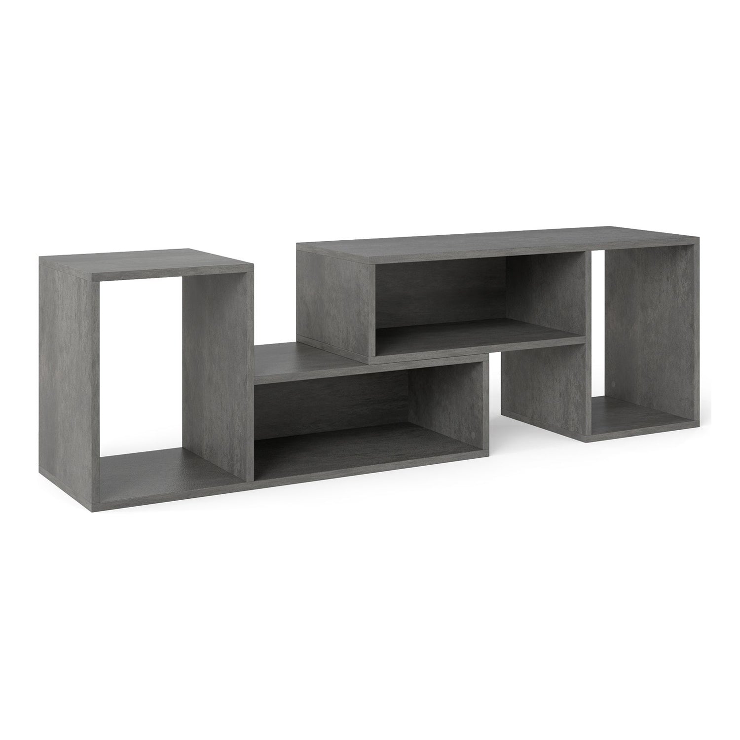 2 Pcs Adjustable TV Stand Entertainment Unit Storage Cubes for TVs up to 60"