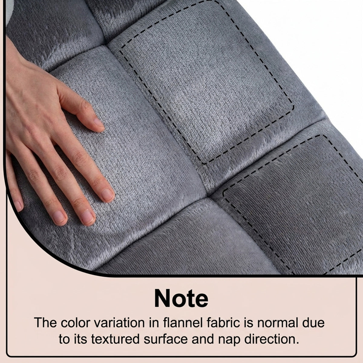 Adjustable 14 Position Folding Floor Chair Recliner Soft Flannel Cover