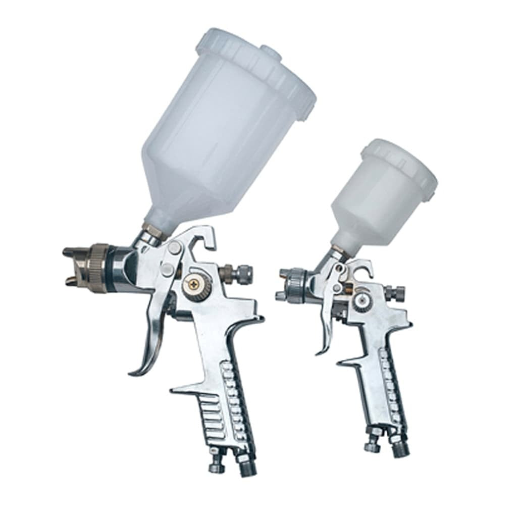 HVLP Spray Guns Set 2pcs Ergonomic Car Wood Paint Sprayer Kit