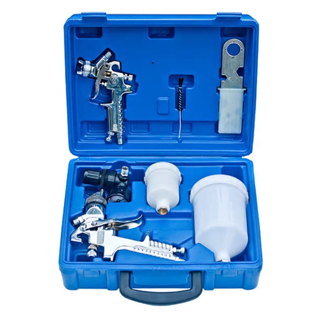 HVLP Spray Guns Set 2pcs Ergonomic Car Wood Paint Sprayer Kit