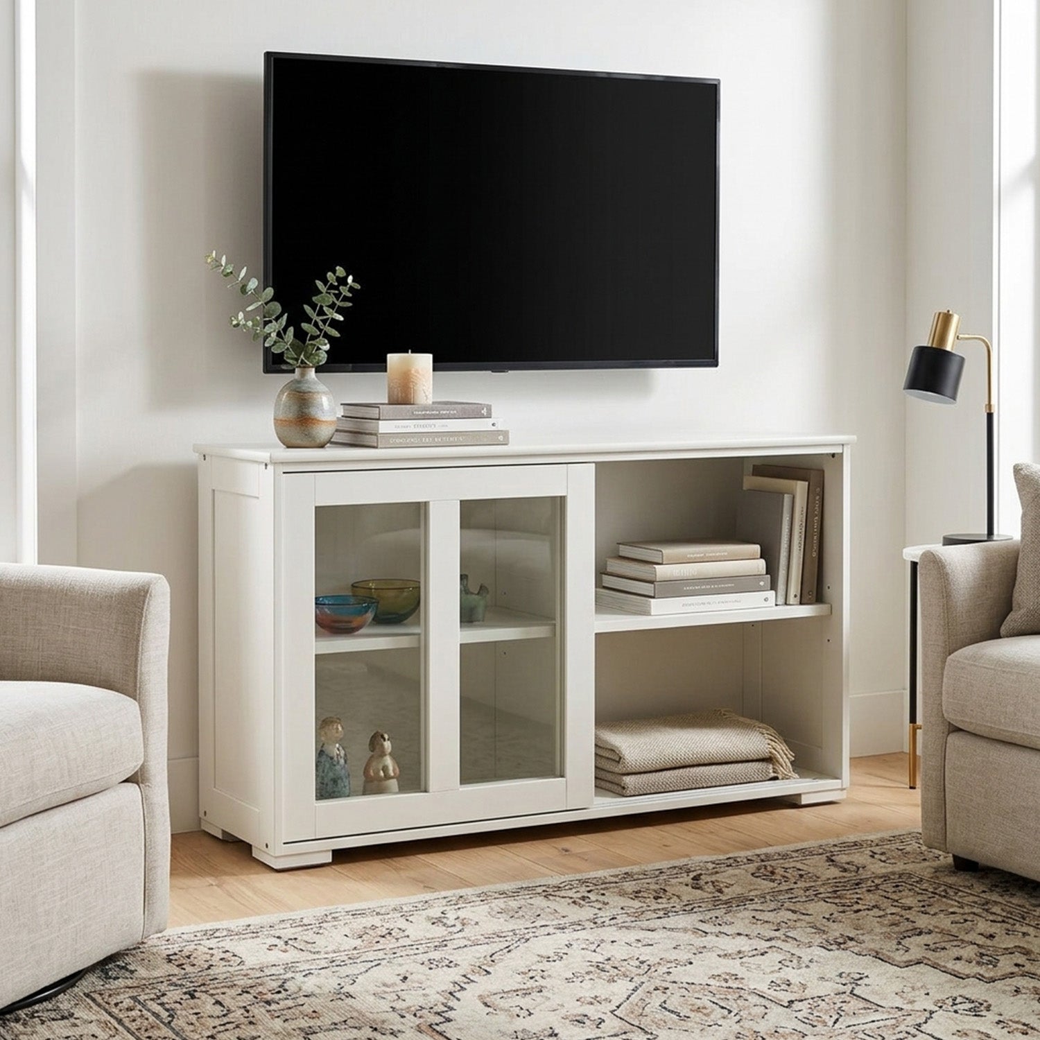 Kitchen Storage Sideboard with Adjustable Shelf Cabinet Cupboard Furniture