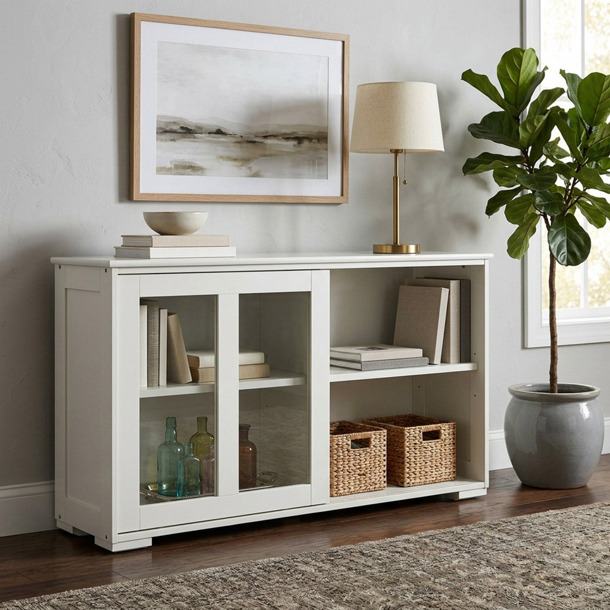 Kitchen Storage Sideboard with Adjustable Shelf Cabinet Cupboard Furniture