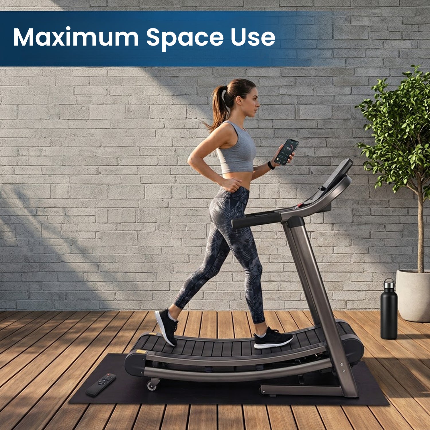 Treadmill Mat Exercise Equipment Mat PVC Floor Protector Noise Reduction Gym