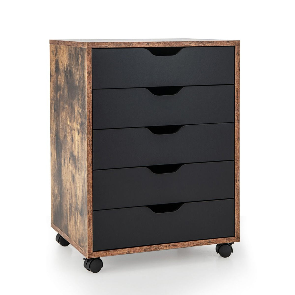 Versatile Storage Cabinet with Wheels Home Office Furniture Organiser Coffee