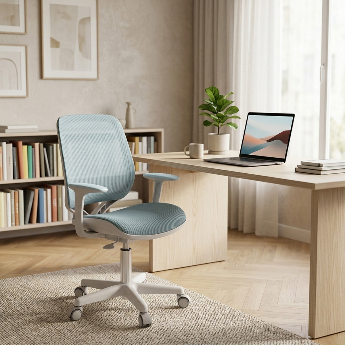 Kids Swivel Mesh Computer Chair with Adjustable Height Children Furniture