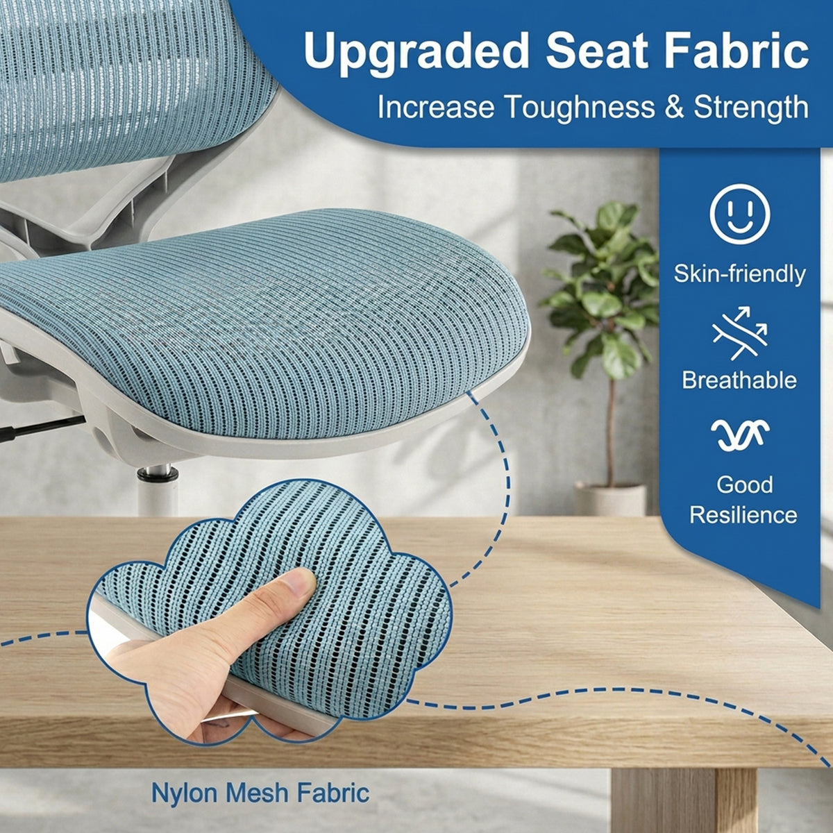 Kids Swivel Mesh Computer Chair with Adjustable Height Children Furniture