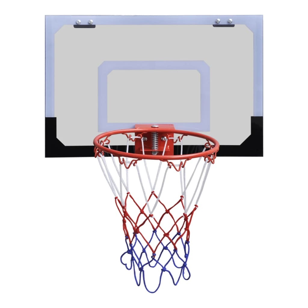 Indoor Mini Basketball Game W/ Steel Hoop Ball Pump Backboard Kids Children Toy