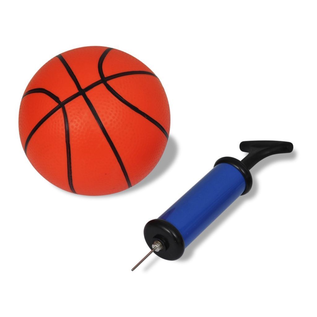 Indoor Mini Basketball Game W/ Steel Hoop Ball Pump Backboard Kids Children Toy