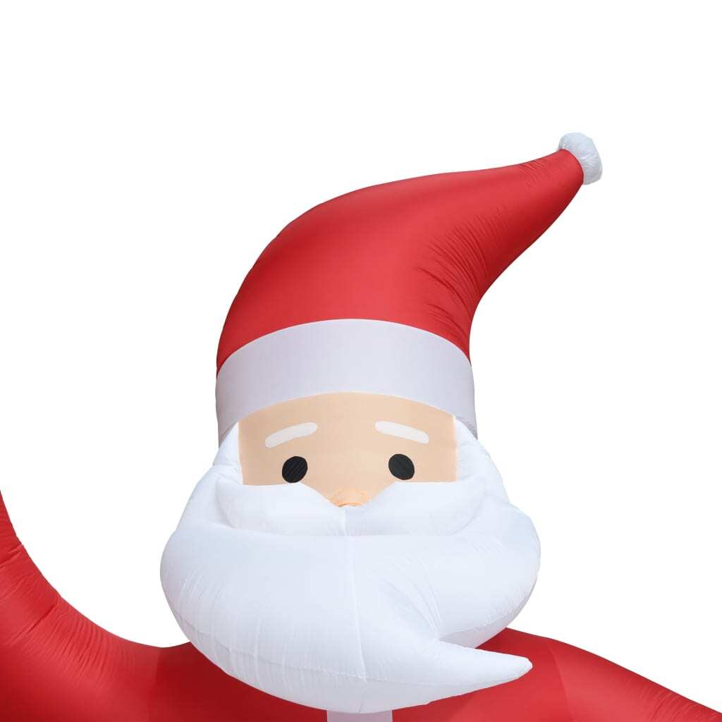 Christmas Inflatable Santa Claus LED Outdoor Xmas Decoration 600cm XXL