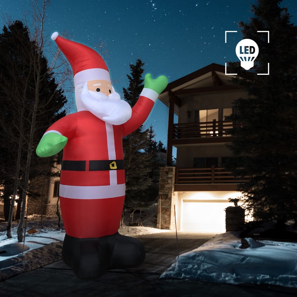 Christmas Inflatable Santa Claus LED Outdoor Xmas Decoration 600cm XXL