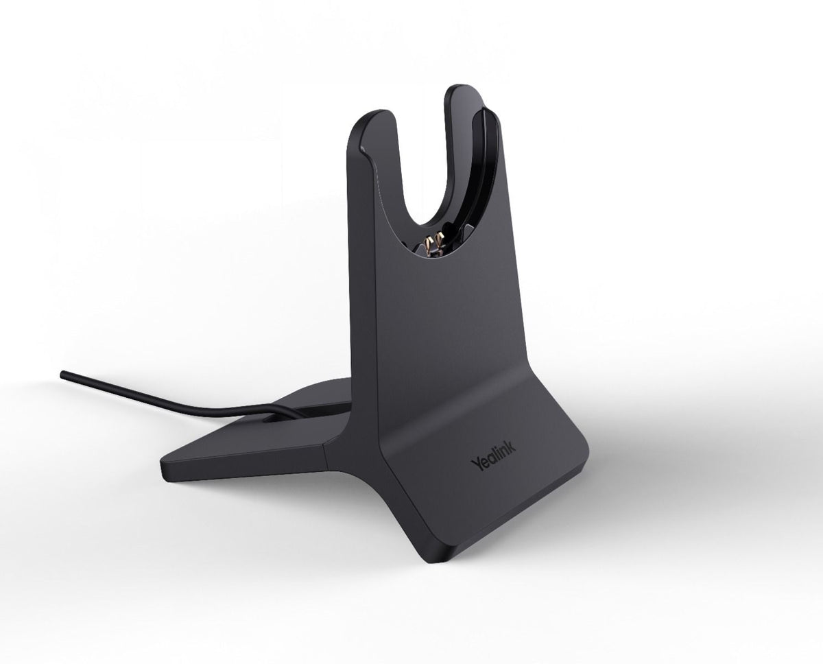 Yealink Charging Stand for BH70 Mono Stereo and WH64 Hybrid Headsets USB-A 2.0 Cable Full Charge in 90 Minutes Black