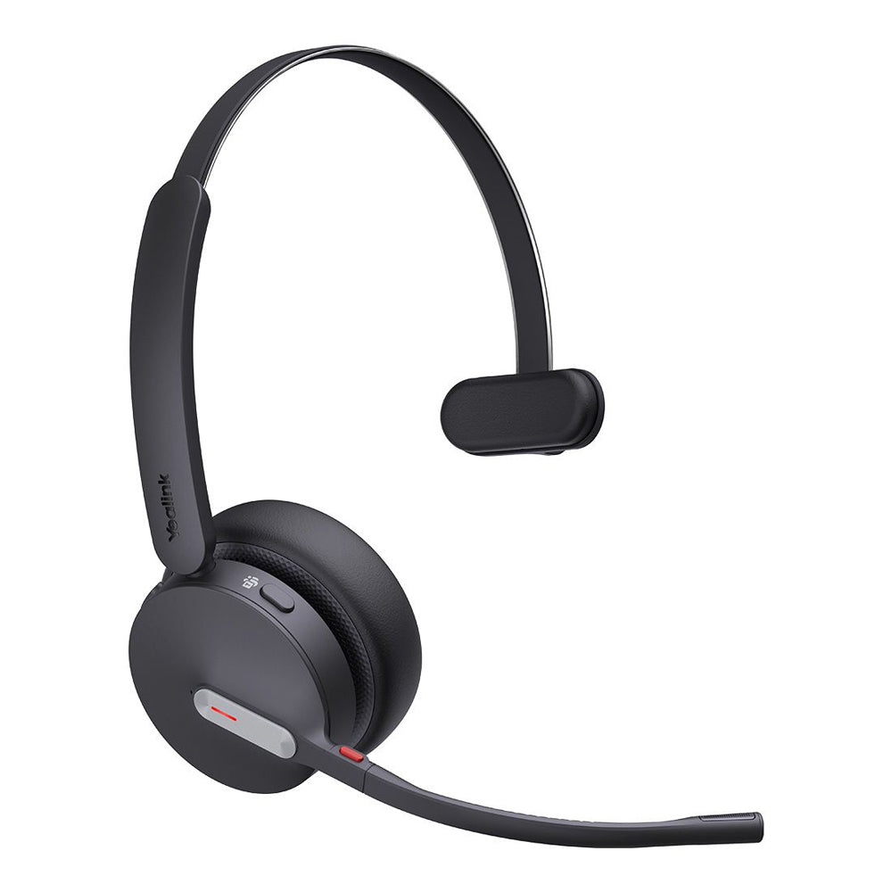 Yealink BH70 Bluetooth Wireless Mono Headset for Microsoft Teams with BT51 C Dongle and Type A Adapter