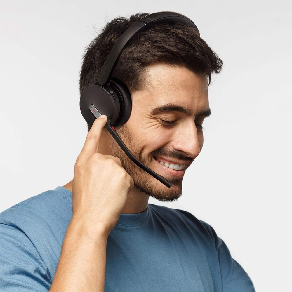 Yealink BH70 Bluetooth Wireless Mono Headset for Microsoft Teams with BT51 C Dongle and Type A Adapter