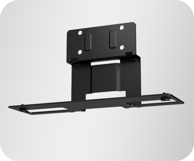 Yealink Video Conferencing Bar Mounting Bracket for MeetingDisplay MD75 MD86 MeetingBar A50 MVC S50 Black Steel