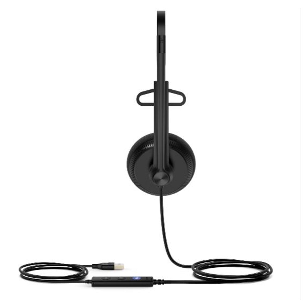 Yealink UH34 Lite Mono Teams USB Headset Lightweight Wideband Noise Cancelling Microphone Foamy Ear Cushions USB-A