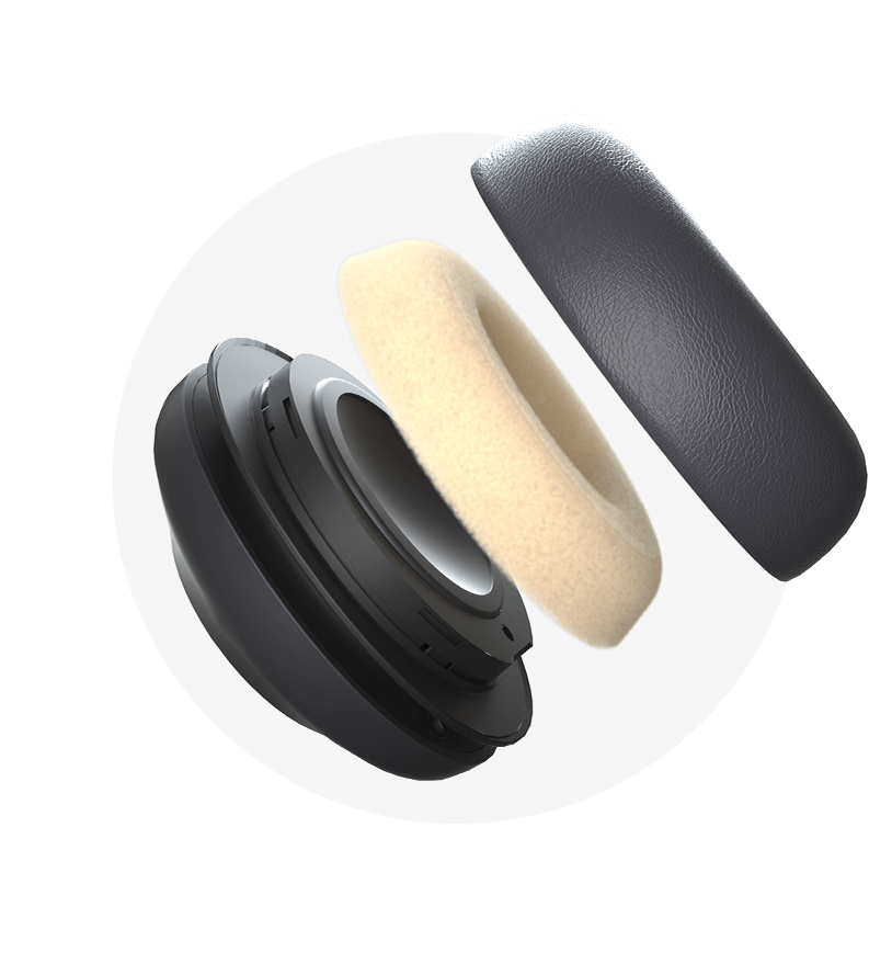 Yealink Replacement Ear Cushion for UH37 Professional Headset Dual Microphone Noise Cancellation Stereo Sound 1 Pair
