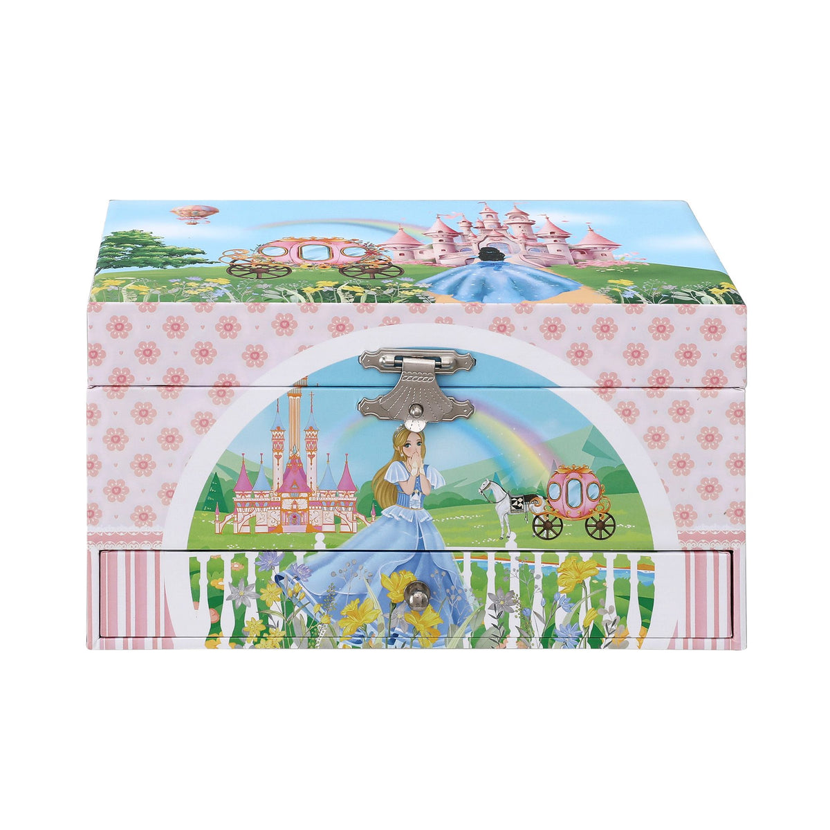 Keezi Kids Jewellery Box Organiser for Girls Music Box with Drawer