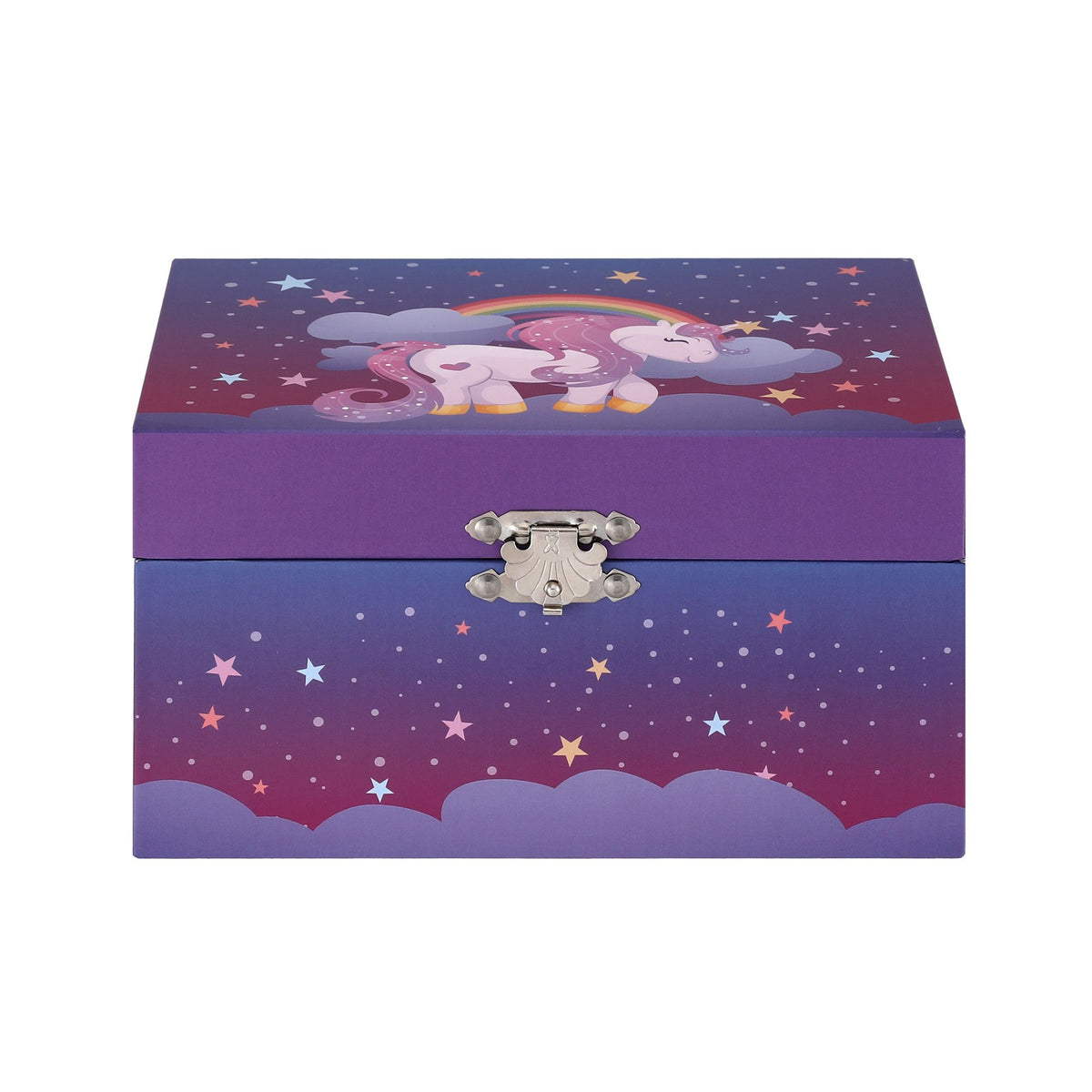 Keezi Kids Jewellery Box Organiser for Girls Music Box Unicorn Purple