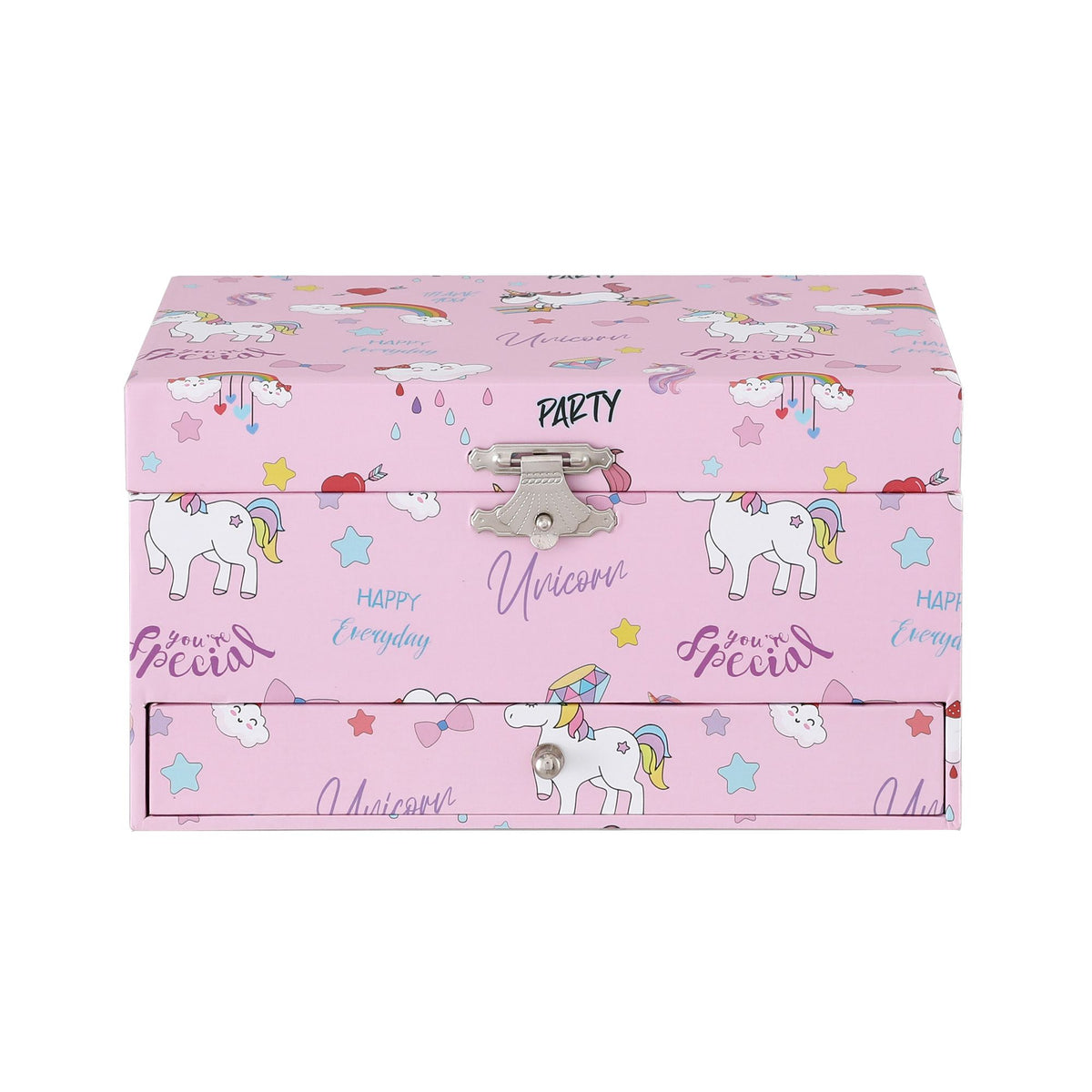 Keezi Kids Jewellery Box Organiser for Girls Music Box with Mirror