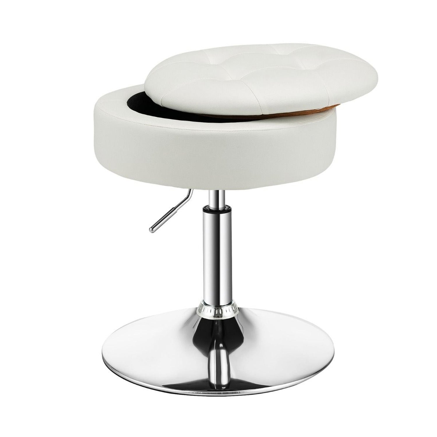 360 Degree Swivel Adjustable Stool PU Leather Seat Furniture Bar Chair