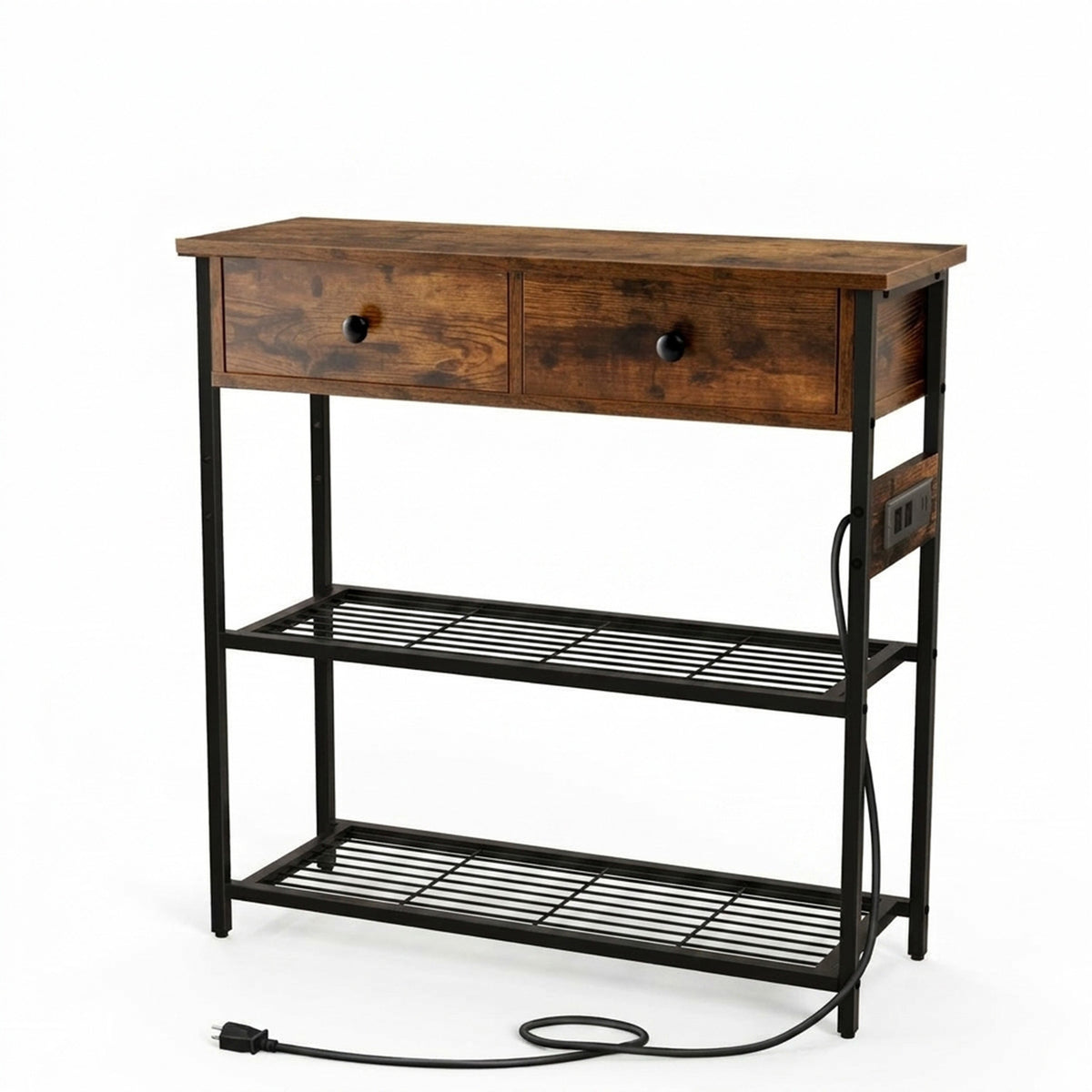Console Table with Charging Station Living Room Entry Furniture Home