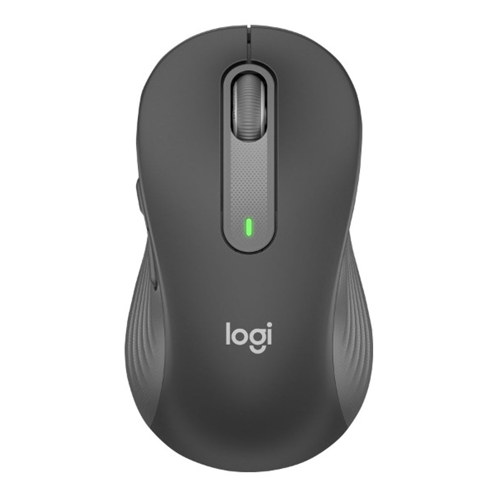 Logitech Signature M650 Large Wireless Mouse Bluetooth Logi Bolt Receiver 5 Buttons Advanced Optical Tracking Graphite