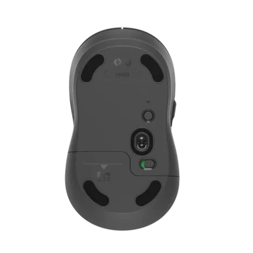 Logitech Signature M650 Large Wireless Mouse Bluetooth Logi Bolt Receiver 5 Buttons Advanced Optical Tracking Graphite