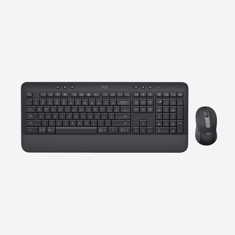 Logitech Signature MK650 Wireless Keyboard and Mouse Combo for Business Graphite with Bluetooth Low Energy