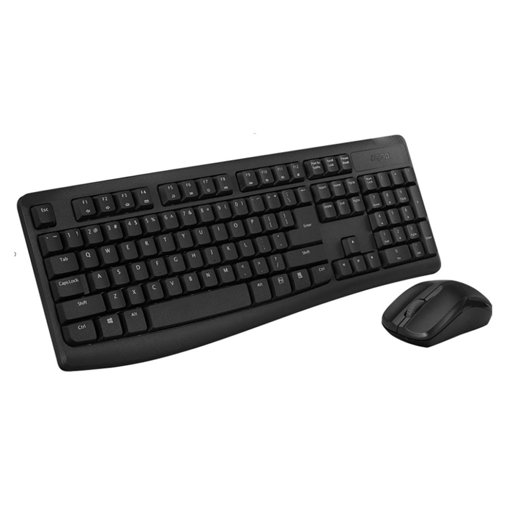 Rapoo X1800Pro Wireless Keyboard and Mouse Combo 2.4G 10M Range 1000 DPI Spill Resistant Nano Receiver