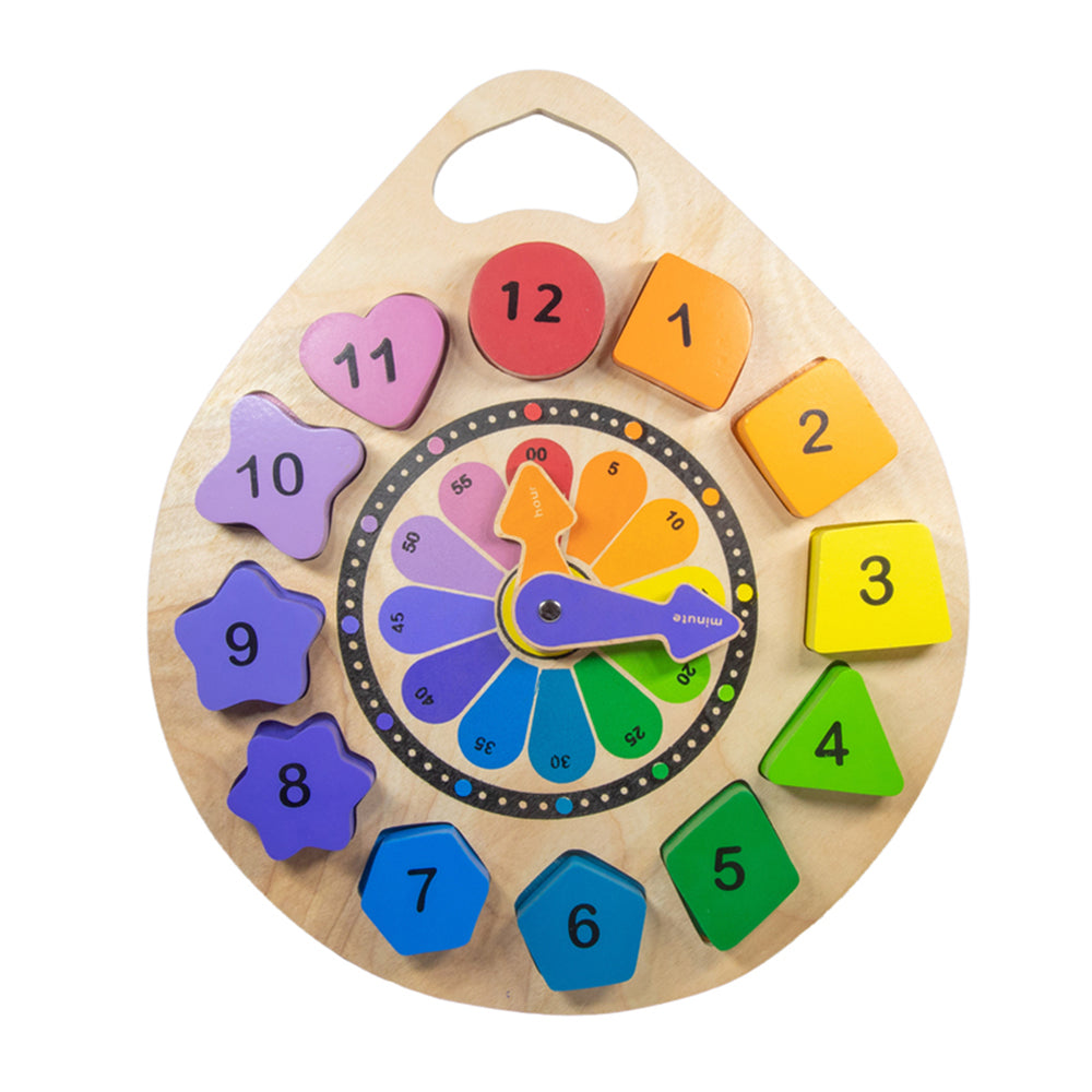 Kiddie Connect Clock Puzzle Educational Learn Time Number Sorting Toy 18 Months+