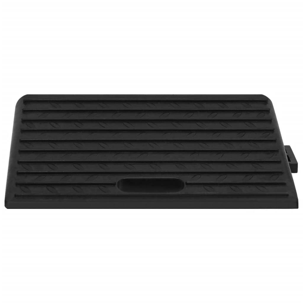 Kerb Ramps 2 pcs Rubber Non-Slip Heavy Duty 50x30x11cm Driveway Black
