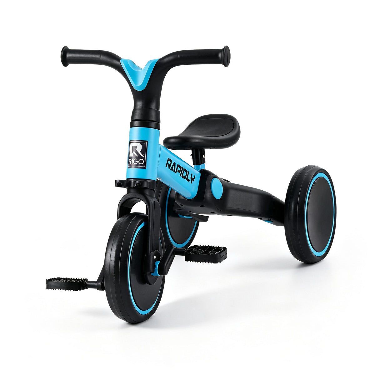 Rigo Tricycle Bike, Kids Bike with 3 wheels, Carbon Steel 70cm Blue