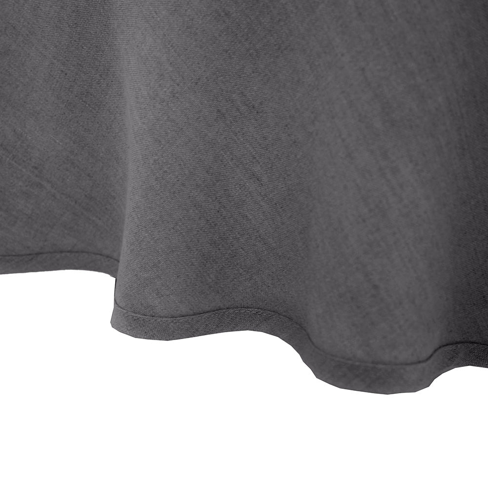 Bambury Linen Round Tablecloth - Charcoal