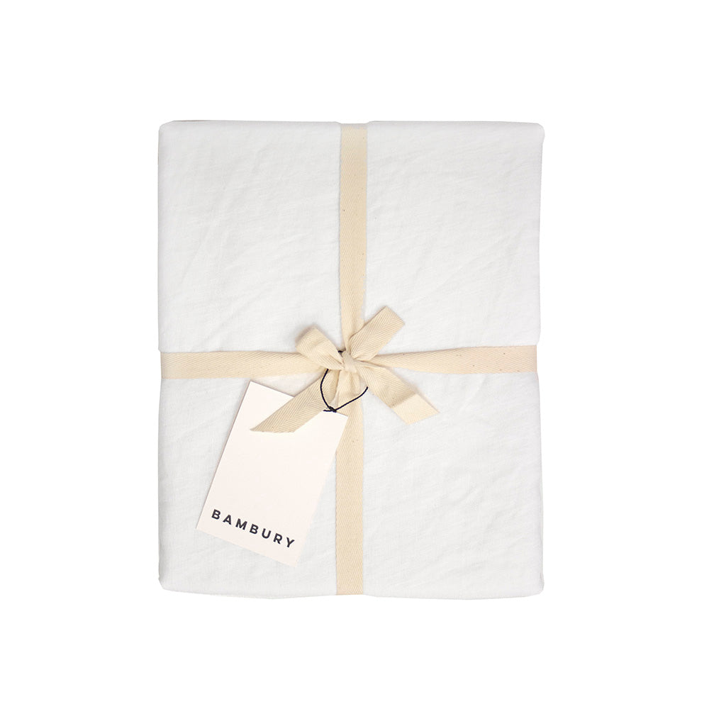 Bambury Linen Round Tablecloth - Charcoal