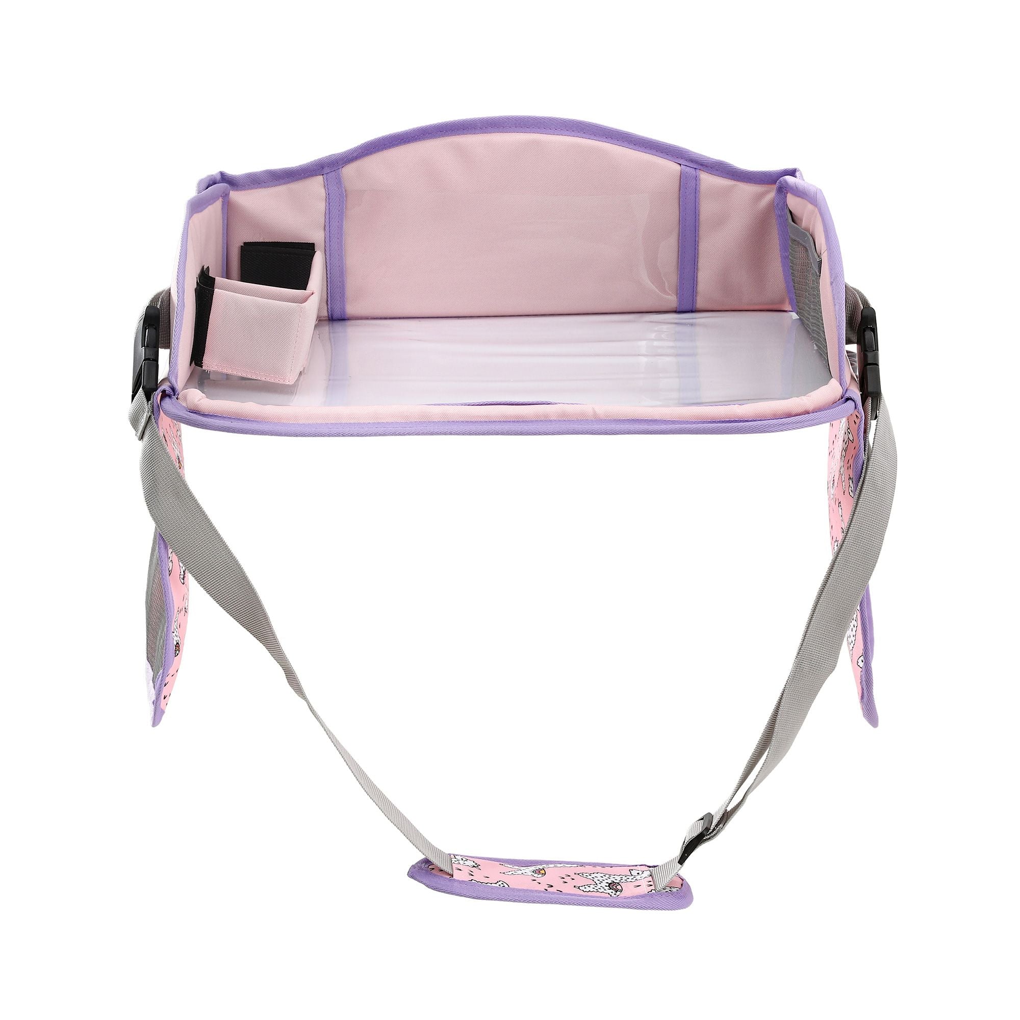 Keezi Kids Travel Tray Car Seat Lap Desk Portable Car Desk Organiser Pink