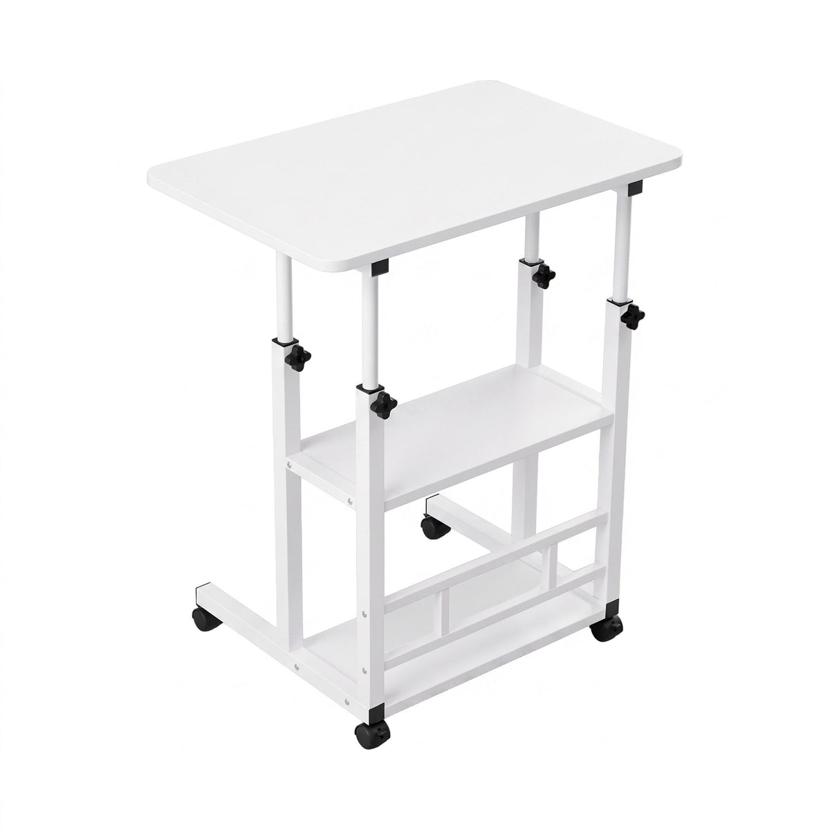 Artiss Laptop Desk Height Adjustable Mobile Workstation 60CM White