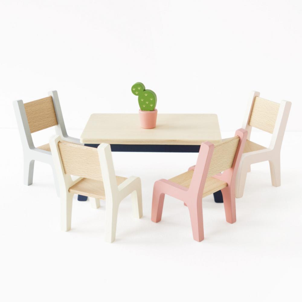 Le Toy Van  Wooden Dolls House Starter Furniture 35 Piece Kids Playset