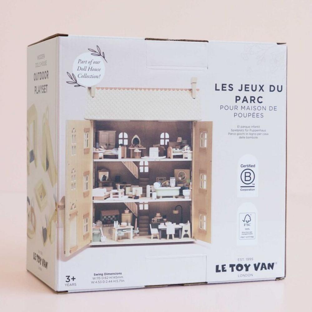 Le Toy Van Wooden Dolls House Outdoor Play Furniture Set of 5 Piece