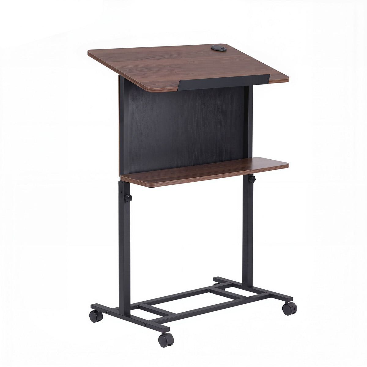 Artiss Mobile Lectern Podium Stand Height Adjustable Laptop Desk Shelf Black